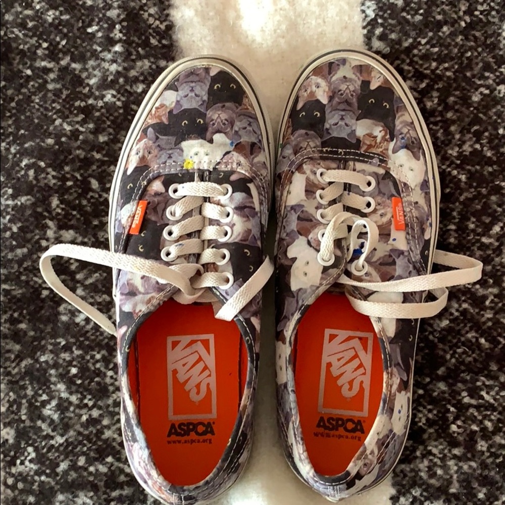 Vans Women’s Cat Print Shoes